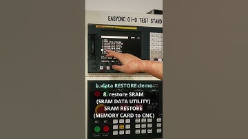 FANUC FROM and SRAM data backup and restore on 0i-D series similar as 0i-A 0i-C 0i-F test stand - b