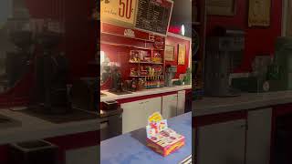 Old 1950’s Diner with 50cent hamburgers! #life #automobile #trending #youtube #shorts #food #coke