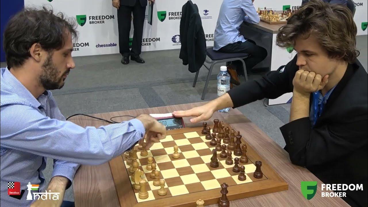 The way in which Magnus Carlsen grinds in equal positions, Cheparinov vs  Carlsen