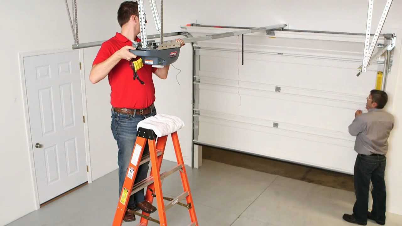 Belt/Chain Drive Opener Installation (Step 6) YouTube