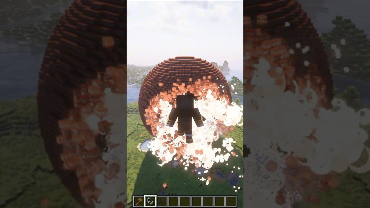 Minecraft 10,000 TNT Explosion with No Lag and Shaderpack / 32 Chunks