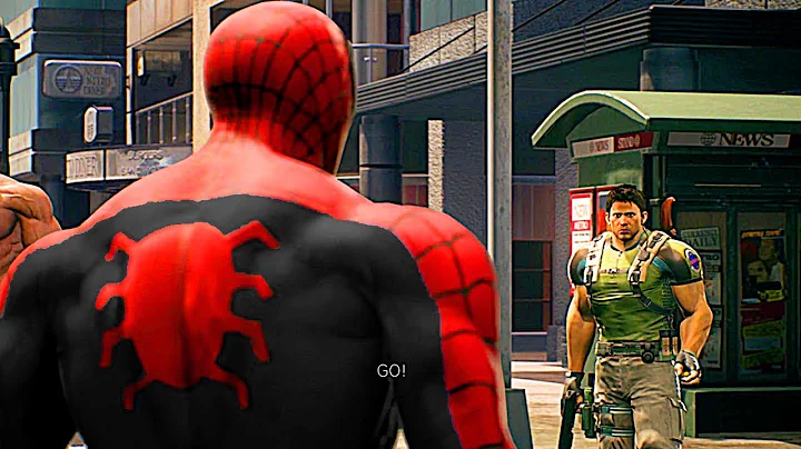 Chris Redfield Turns Spider-Man Into A Symbiote Scene HD - Marvel Vs Capcom Infinite