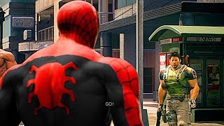 Chris Redfield Turns Spider-Man Into A Symbiote Scene Hd - Marvel Vs Capcom Infinite