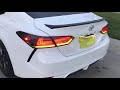 2020 Toyota Camry SE- HRS Nike Style Taillights, Nightshade Spoiler, Roof Spoiler