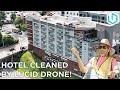 Cleaning a hotel with a drone  lucid customer testimonials