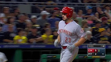 CIN@PIT: Duvall hammers a two-run shot to left