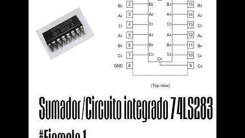 Sumador en paralelo de 4 bits/Circuito Integrado 74LS283# Ejemplo 1