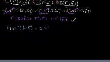 Mostrando que Inversas são Transformações Lineares.