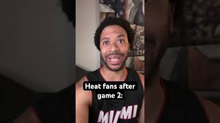 Heat fans after game 2 #HeatCulture #NBAPlayoffs