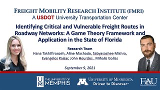 FMRI Webinar: Roadway Network Vulnerability: A Case Study in Florida