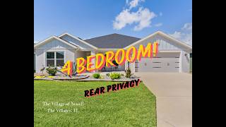 🏡 4 Bedroom Designer Home in The Villages, FL | Village of Newell | Rear Privacy