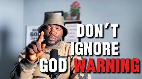God is warning You Today…take it very Serious