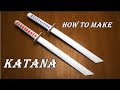 How to make a katana out of paper. Ninja Weapon. DIY