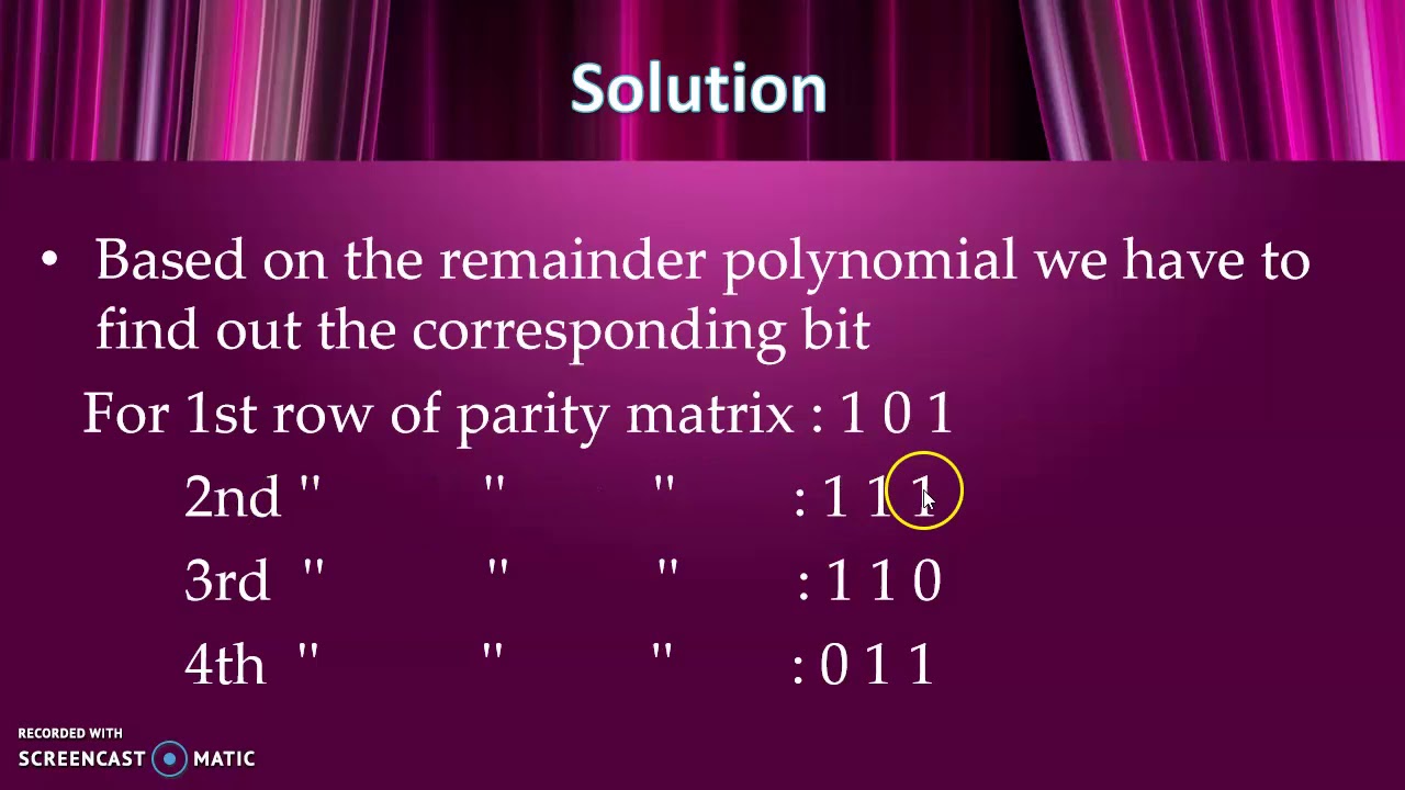 Cyclic code Part III - YouTube