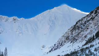 Lapse Video Of Blizzard Mountain - Copyright Free Stock Footage Clip