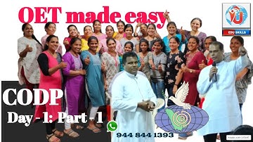 OET: READING: CODP with  Edu Skills: Day -1:  PART - 1 - How to Fall Love with OET?