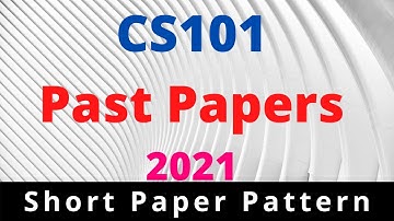 CS101 Past Papers Final Term PDF | #EasyLearningClub