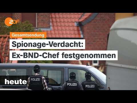 heute 19:00 Uhr vom 06.10.2026 Festnahme wegen Spionage-Verdachts, AfD-Landtagspräsident, Buchmesse