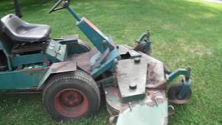 Ransomes T24N Zero turn front deck mower Runs Well needs deck gearbox