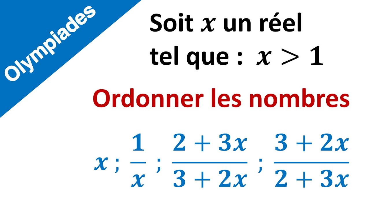 Olympiade de mathématiques ► Exercice 5 dans Ordre et opérations - Modèle 1 ► 3eme année du collège