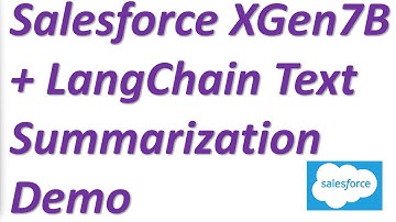 Using New Salesforce XGen7B LLM in HuggingFace and LangChain Text Summarization  Python Demo