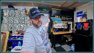 I built myself the ULTIMATE DIY WORKBENCH for our garage!