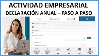 DECLARACIÓN ANUAL ACTIVIDAD EMPRESARIAL 2022  COMPLETO CON SYS