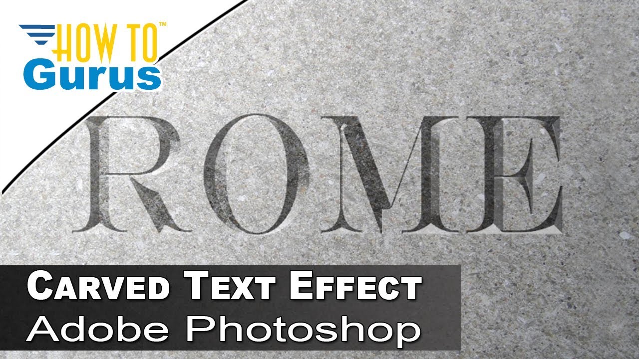 How You Can Make Chiseled Stone Text In Adobe Photoshop YouTube How You Can Make Chiseled Stone Text In Adobe Photoshop YouTube