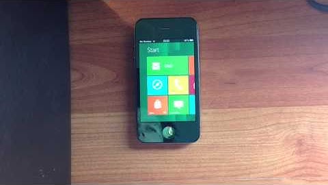 iPhone Running Windows 8 Metro Theme