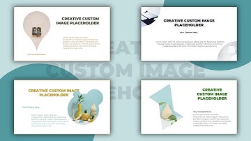 Creative Custom Picture Placeholders in PowerPoint | Pack of 4