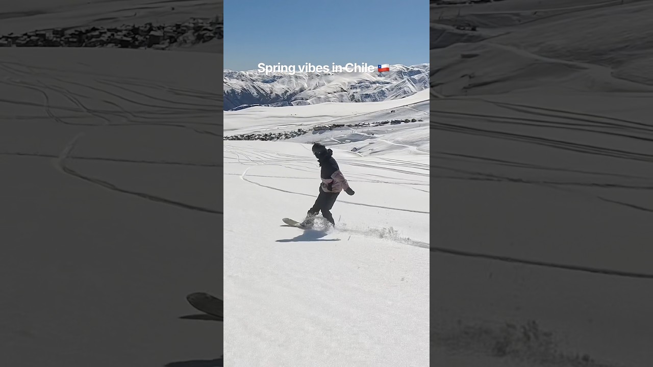 Spring in the middle of winter 🇨🇱 @clewsnowboarding  @outdoormasterUS
