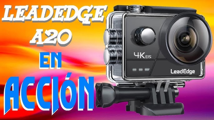 LeadEdge Cámara Deportiva 4K 20MP EIS estabilizador Micrófono Externo con  Control Remoto Wi-Fi 170° Gran Angular Camara Acuática Camaras Acción  Sumergible de 40M : : Electrónica