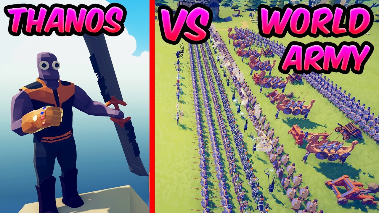 THANOS vs EVERY FACTIONS! ⚔️😱😱| TABS - Totally Accurate Battle Simulator