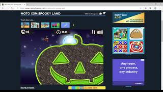 Moto X3M Spooky Land   Play it now at CoolmathGames.com!  4 18 2020