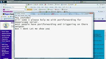 Help with portforwarding on moparscape