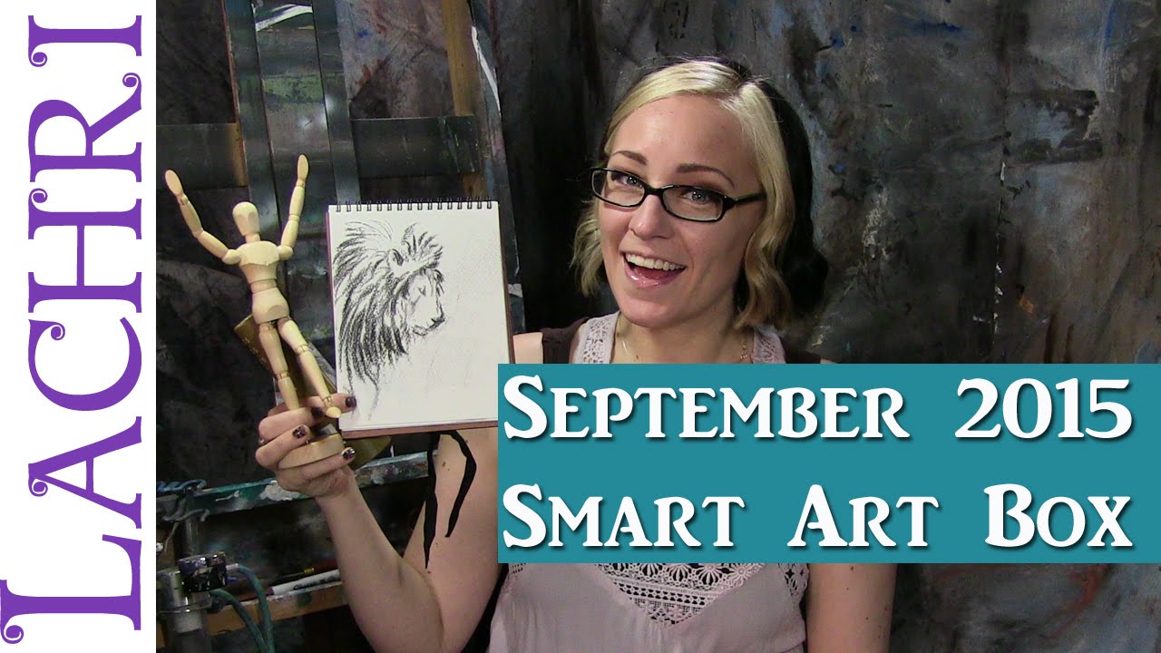 ⁣September Smart Art Box - quick charcoal sketching w/ Lachri