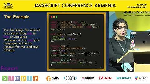 Event Store - Cool Replacement for React Context by Elmira Avagyan (ARM) #JSConfAM21