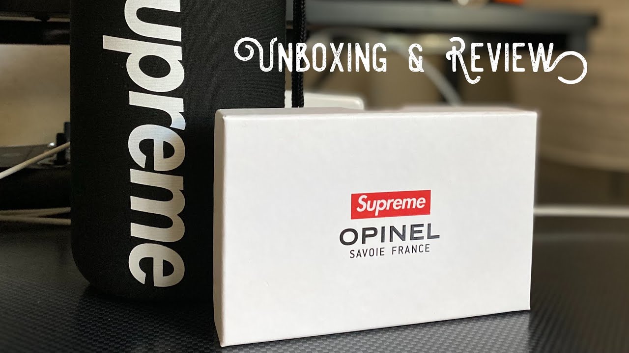 Supreme Opinel No. 8 Knife Black Unboxing and Review