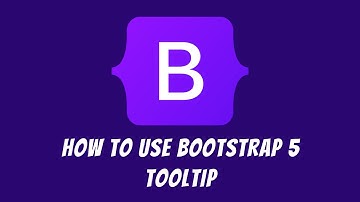 How to use Bootstrap 5 Tooltip