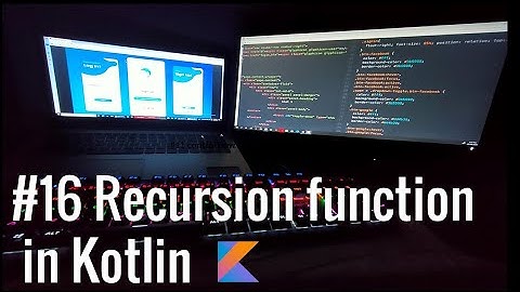 #16 Recursion function in kotlin with factorial number example.