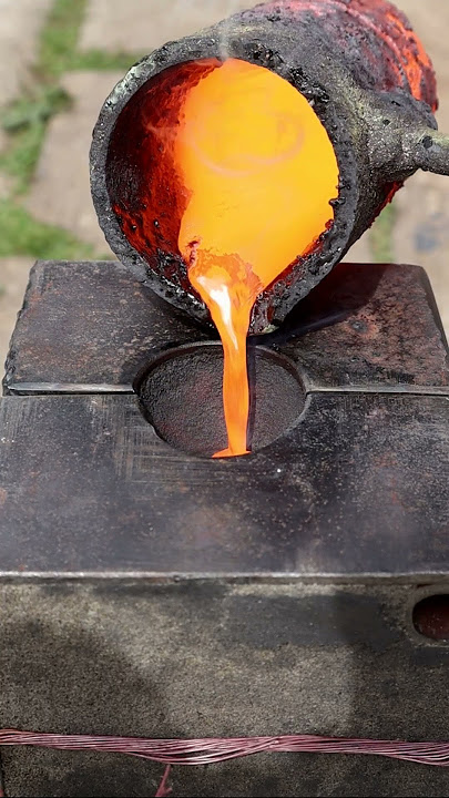 Casting Copper Knife out of Scrap