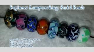 Beginner Glassblowing: Twisted Dot Stack Beads Lampworking Tutorial