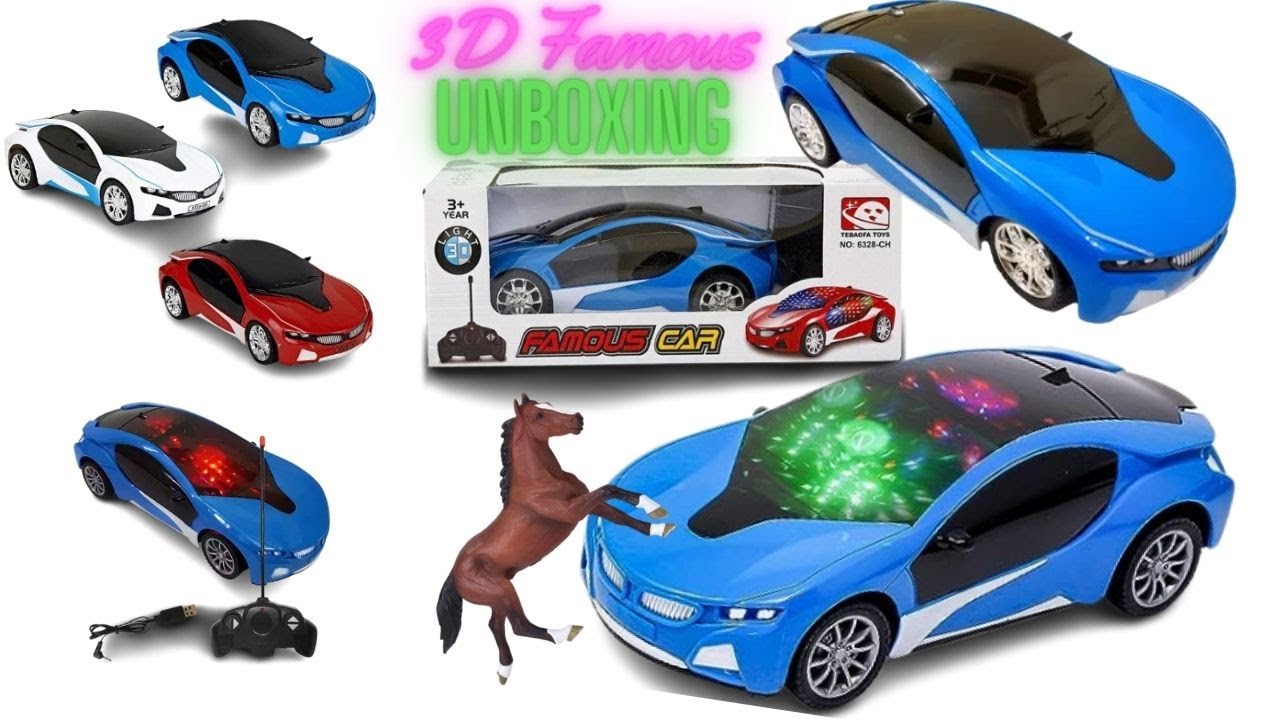 3D Famous Car Unboxing High Speed | Unboxing Rc Car | Famous Car Unboxing