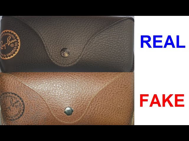 onenigheid Induceren De schuld geven Real vs Fake Ray Ban sunglass case. How to spot fake Ray Ban Luxottica  eyewear cases - YouTube