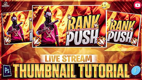 How To Make Gaming Live Stream Thumbnail On Android || Free Fire Live Stream Thumbnail Tutorial