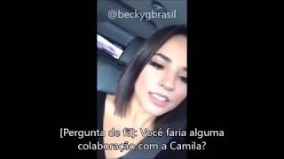 Becky fala sobre Camila Cabello e canta trecho de 'Crying In The Club'