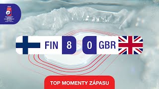FÍNSKO vs. VEĽKÁ BRITÁNIA | 8:0 | IIHF Majstrovstvá sveta 2024 - Highlighty zápasu