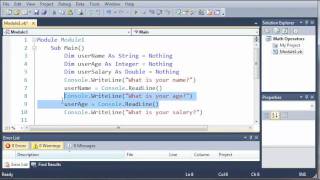 Visual Basic Tutorial - 11 - Getting User Input Visual Basic Tutorial - 11 - Getting User Input