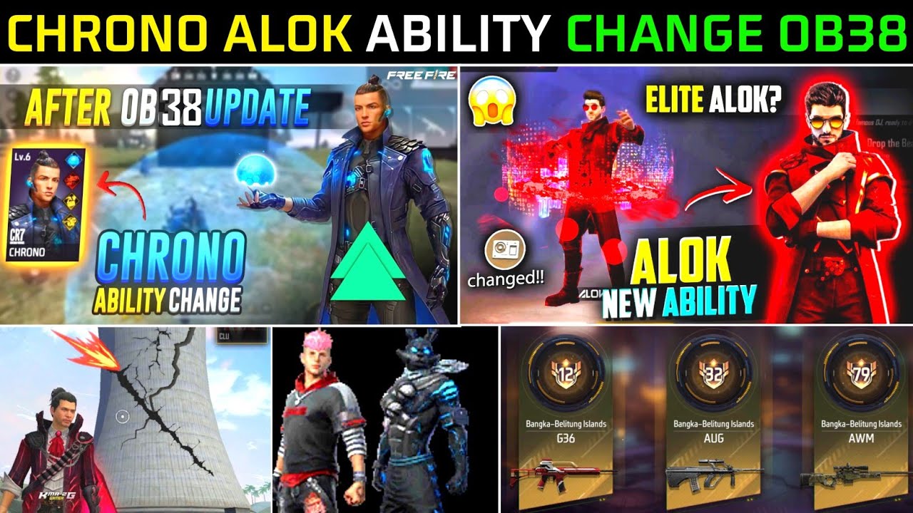 CHRONO & ALOK ABILITY CHANGE AFTER OB38 UPDATE|OB38 UPDATE FULL DETAILS |OB38 MAINTENANCE BREAK