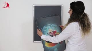 Azars Vertical Horizontal Snap Frame For Wall Mount